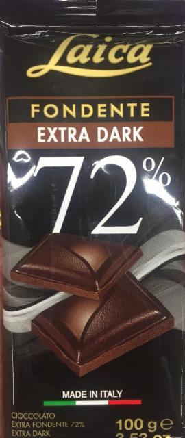 Фото - Laica extra dark chocolate 72%