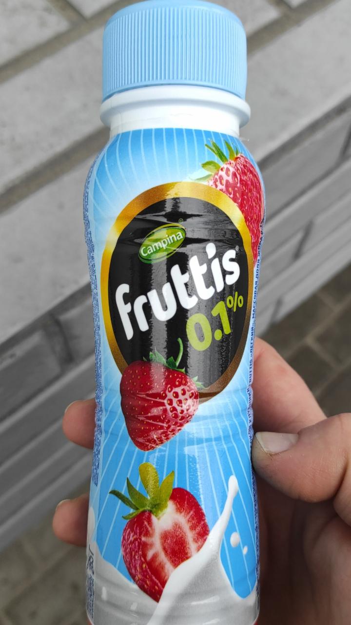 Фото - Напиток йогуртовый фруттис Клубника 0.1% Fruttis