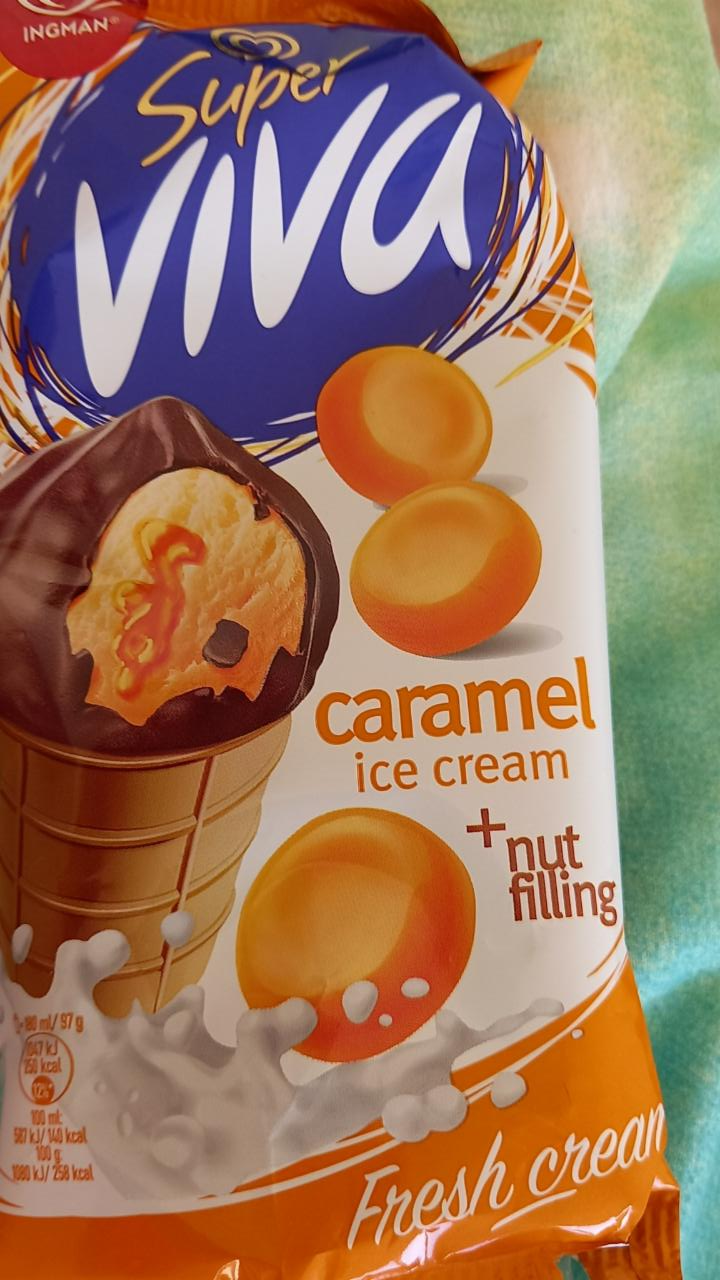 Фото - мороженое caramel nut filling ice cream viva