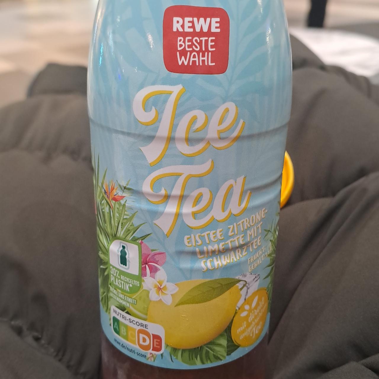 Фото - Ice Tea zitrone-limette mit schwarztee Rewe