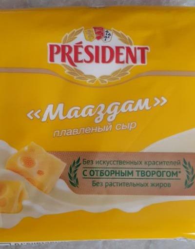 Фото - cыр плавленый Мааздам President Президент