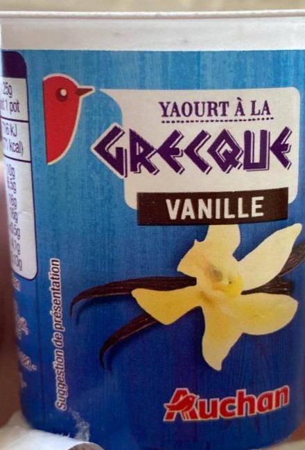 Фото - Греческий йогурт ванильный Ашан