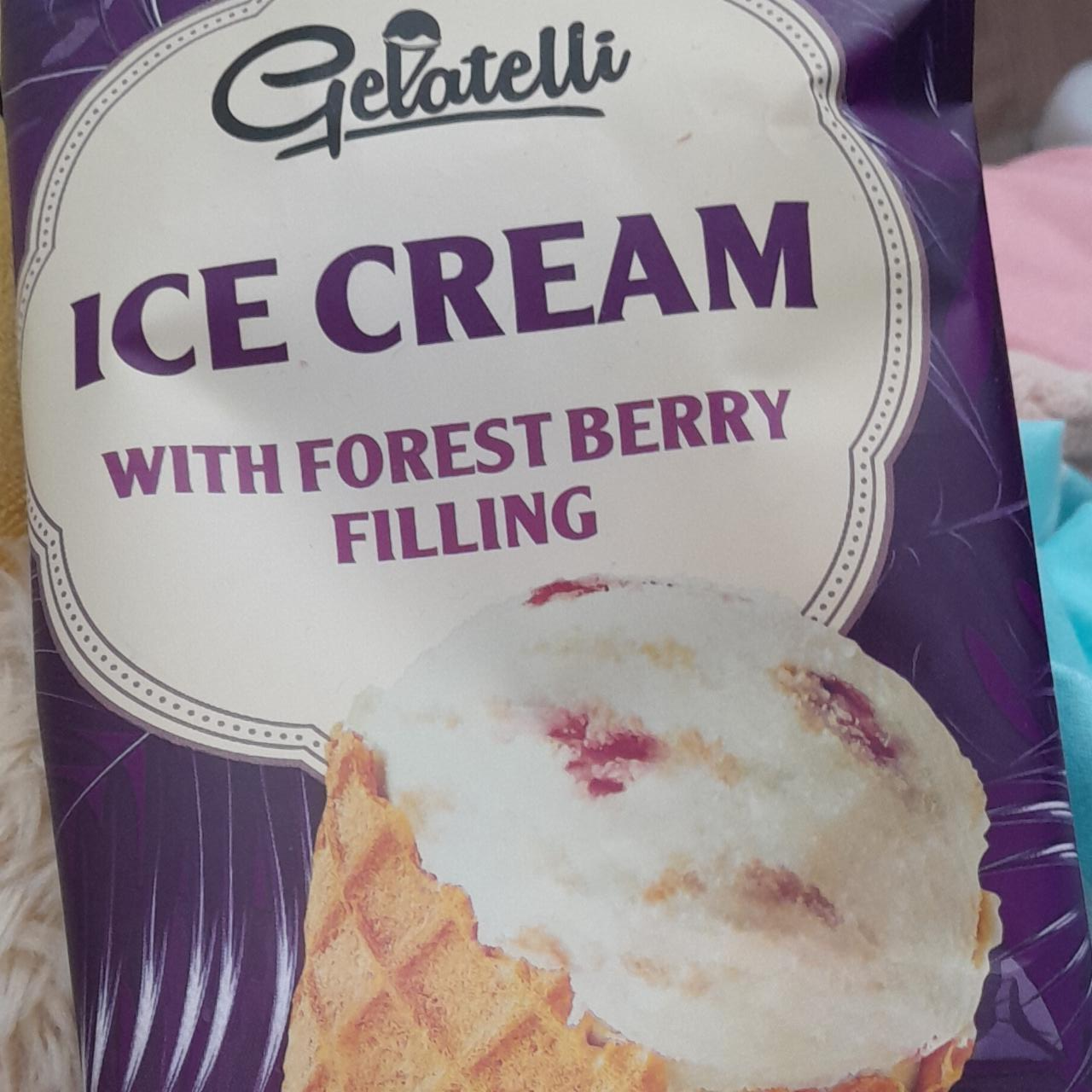 Фото - мороженое с лесными ягодами в сахарном рожке Gelatelli