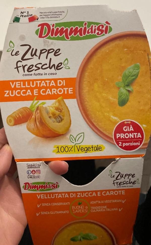 Фото - Le Zuppe fresche Vellutata di zucca e carote Dimmidisi