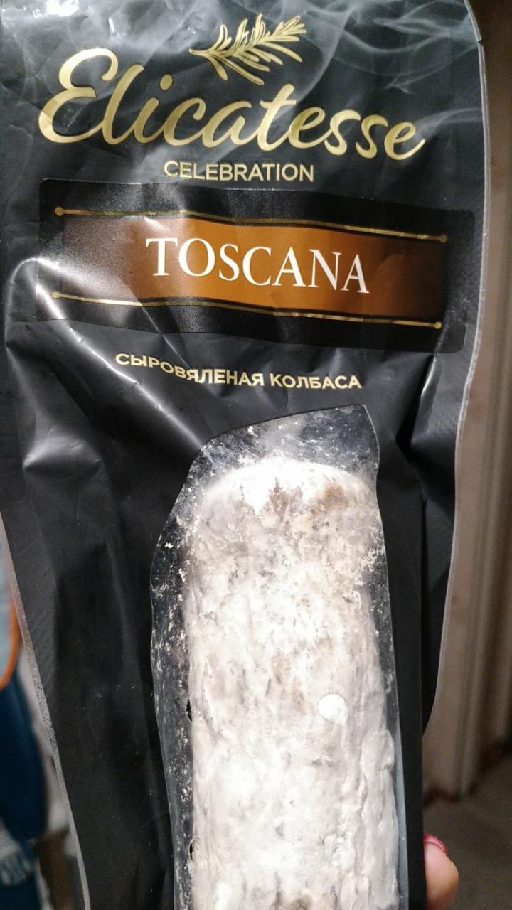 Фото - Сыровяленая колбаса toscana тоскана Elicatesse
