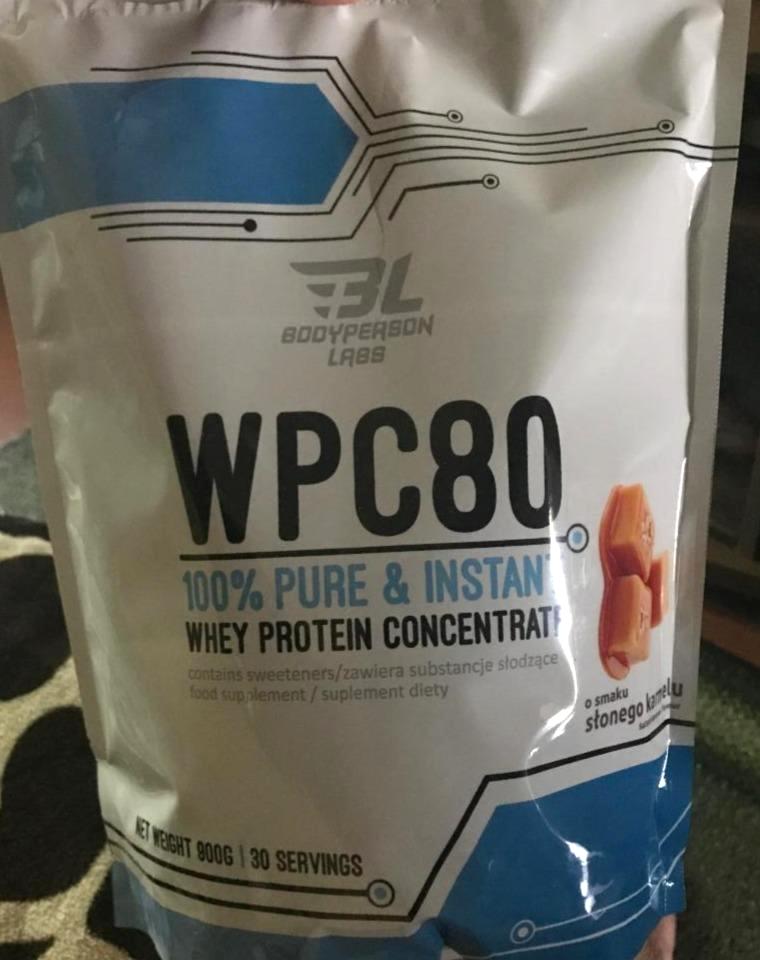 Фото - Протеин со вкусом карамели WPC 80 Whey Protein BodyPerson Labs