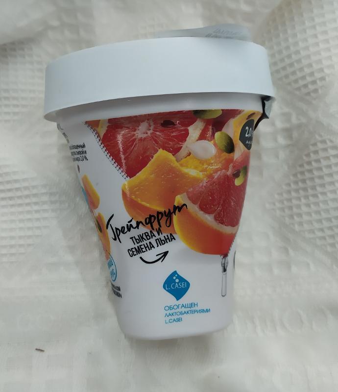 Фото - Йогурт грейпфрут, тыква и семена льна Слобода