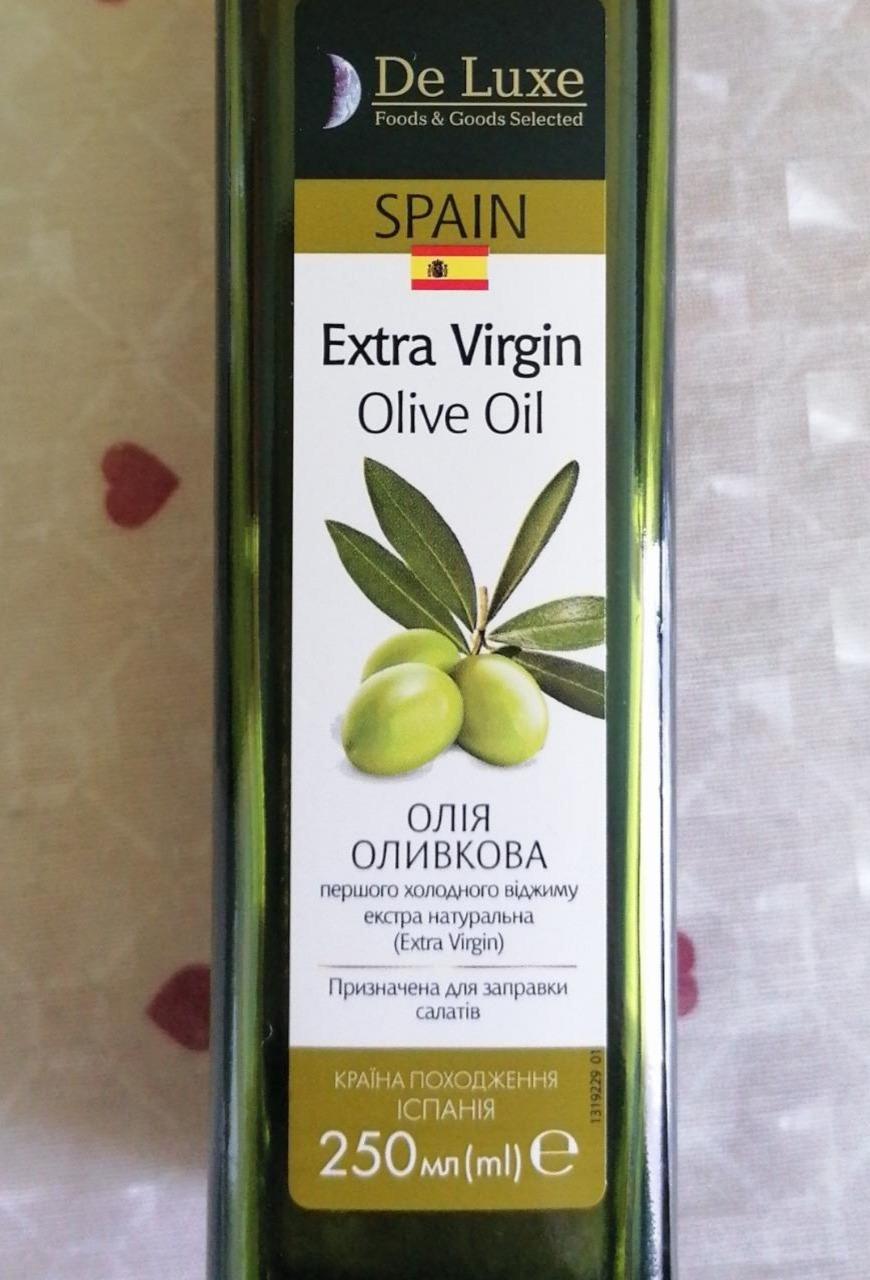 Фото - Оливковое масло холодного отжима для заправки салатов Extra Virgin Olive Oil De Luxe
