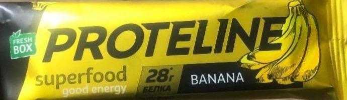 Фото - Протеиновый батончик вкус банана Proteline Fresh Box