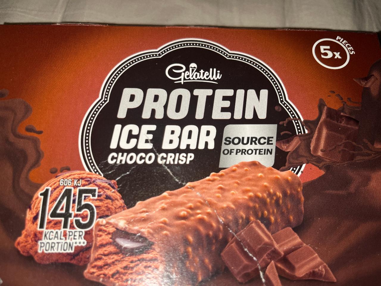 Фото - Мороженое протеиновое шоколадное хрустящее Gelstelli