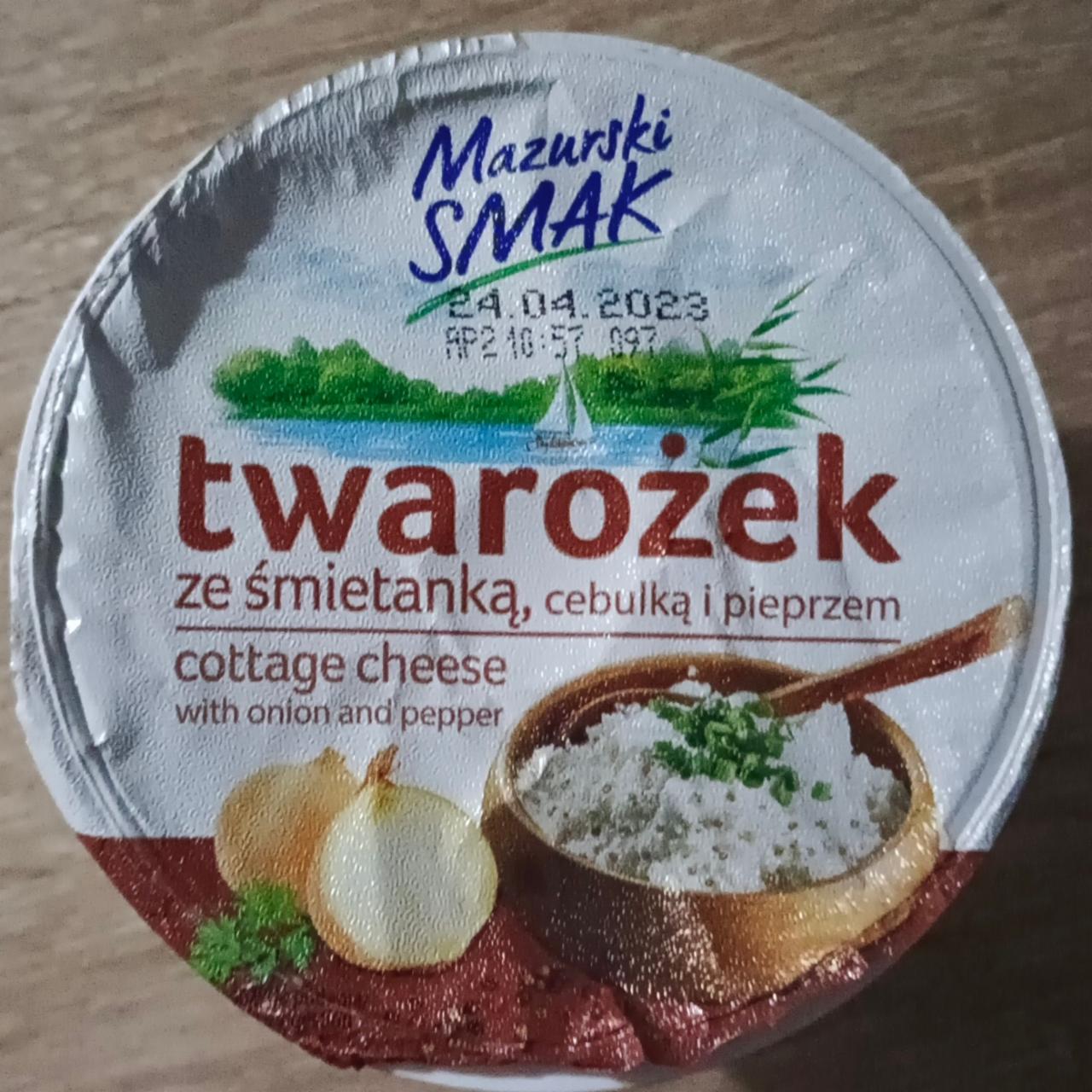 Фото - творожный сыр с луком и перцем Mazurski Smak