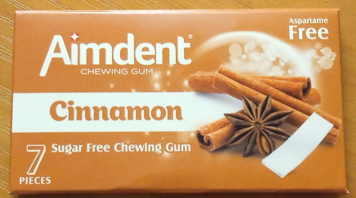 Фото - Жевательная резинка Cinnamon 7 пластинок без сахара Aimdent