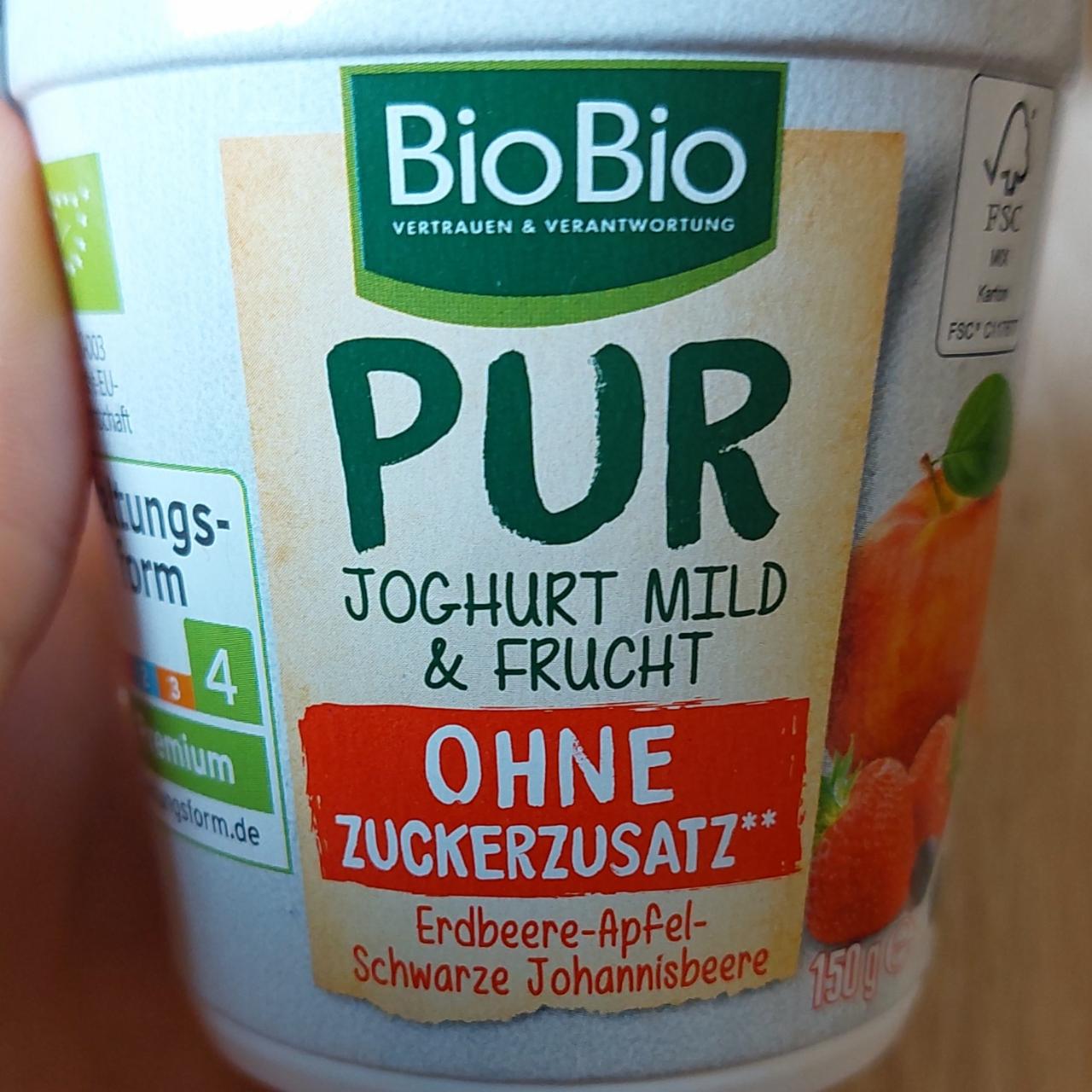 Фото - PUR joghurt mild&frucht Pfirsich-Maracuja BioBio