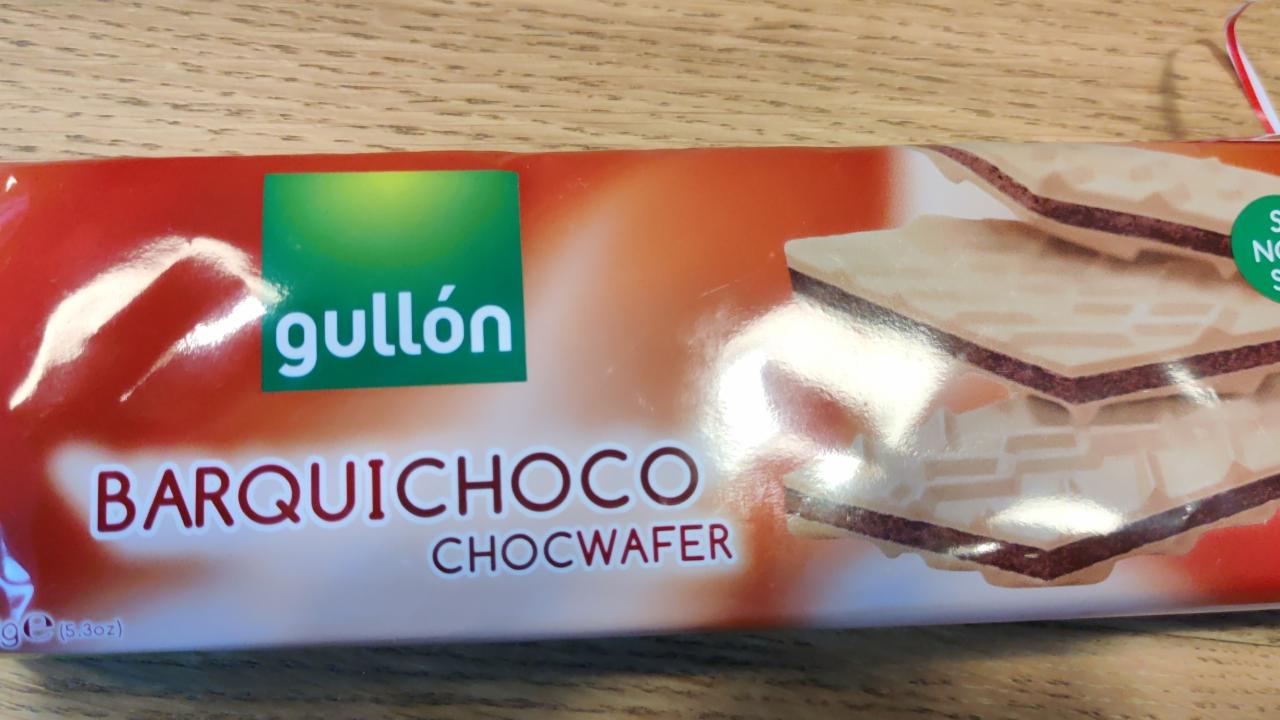 Фото - Вафли шоколадные Barquichoco Gullon