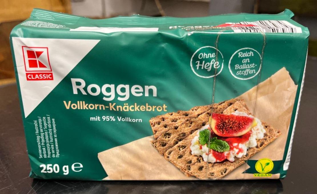 Фото - Хлебцы цельнозереовые 95% зерна/Roggen Vollkorn-Knäckebrot K-Classic