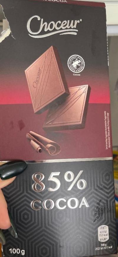 Фото - шоколад горький 85% какао Choceur