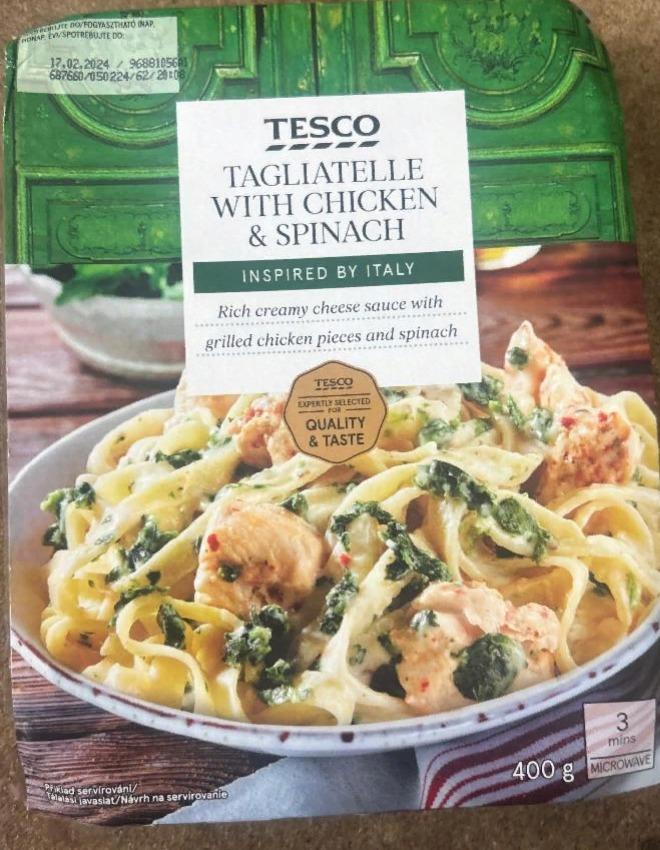 Фото - Tagliatelle with chicken&spinach Tesco