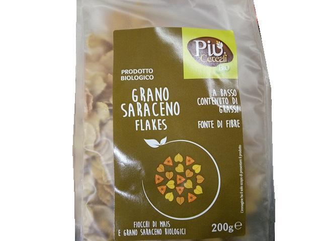 Фото - Хлопья Piu-Cereali Organic Grano Saraseno Flakes Кукурузно-Гречневые