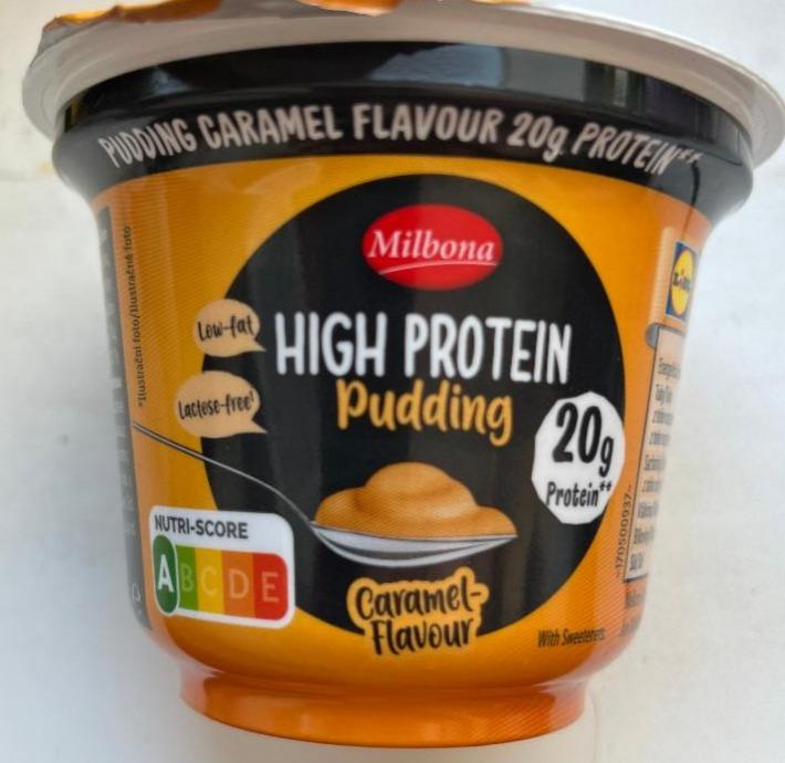 Фото - Йогурт протеиновый Pudding Caramel Flavour Pudding High Protein Milbona