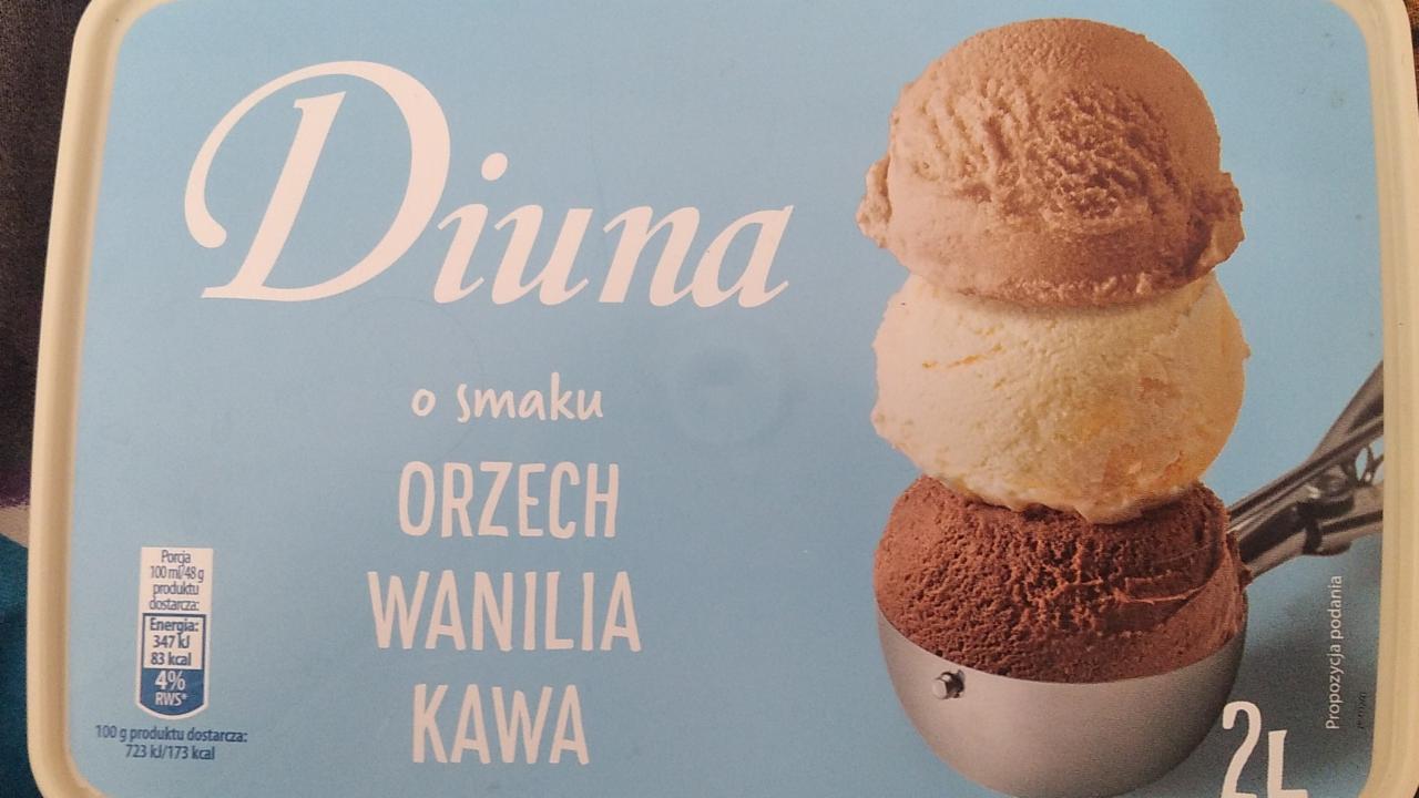 Фото - мороженое со вкусом ореха, ванили и кофе Diuna