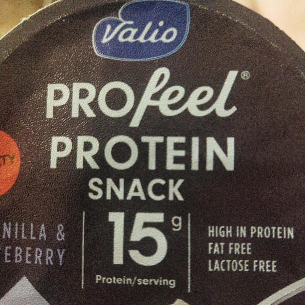 Фото - PROfeel protein snack vanilla blueberry Valio