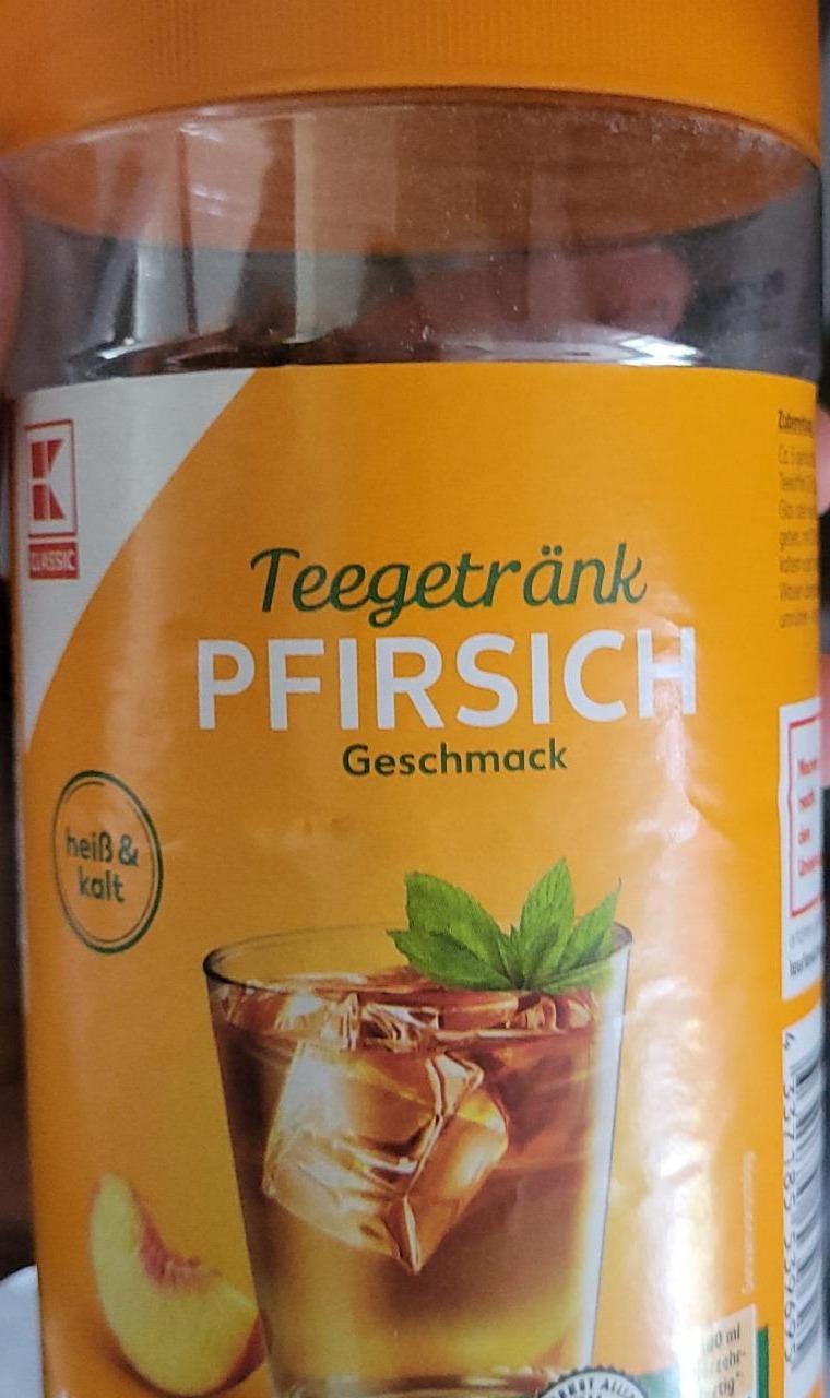 Фото - Чай персик растворимый Teegetränk Pfirsich Geschmack K-Classic