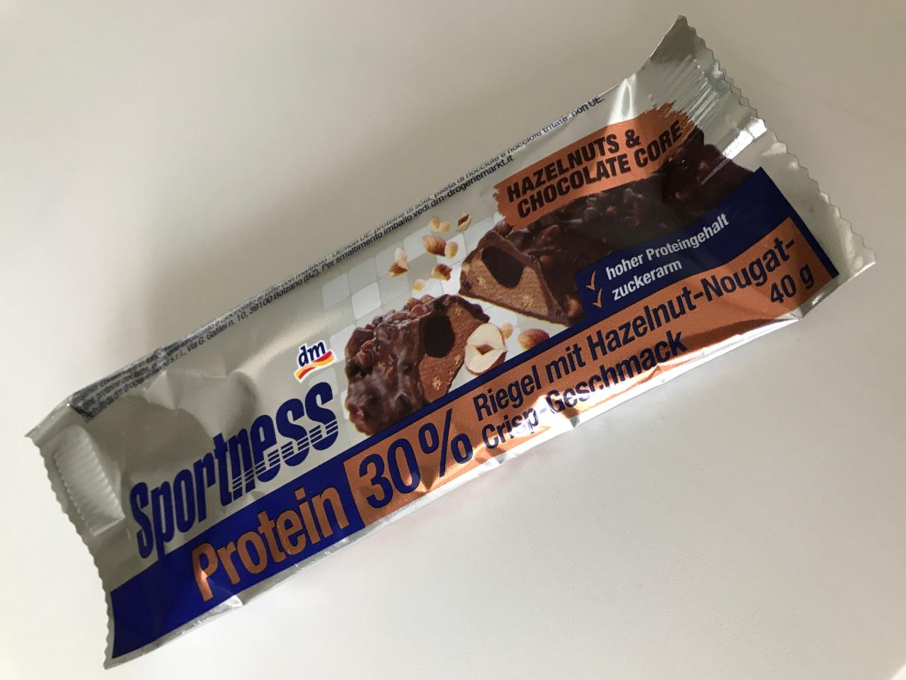 Фото - Protein 30% Hazelnuts & chocolate core Sportness