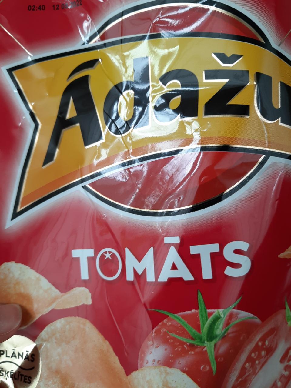 Фото - чипсы со вкусом томатов Adazu