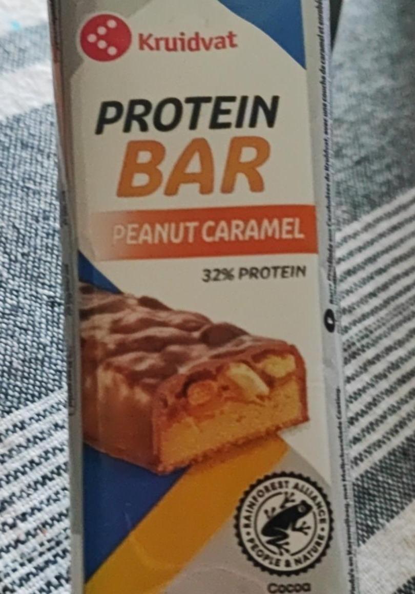 Фото - Батончик протеиновый Peanut Caramel Protein Bar Kruidvat