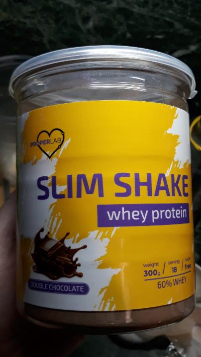 Фото - Cухая смесь протеин шоколад protein slim shake Properlab