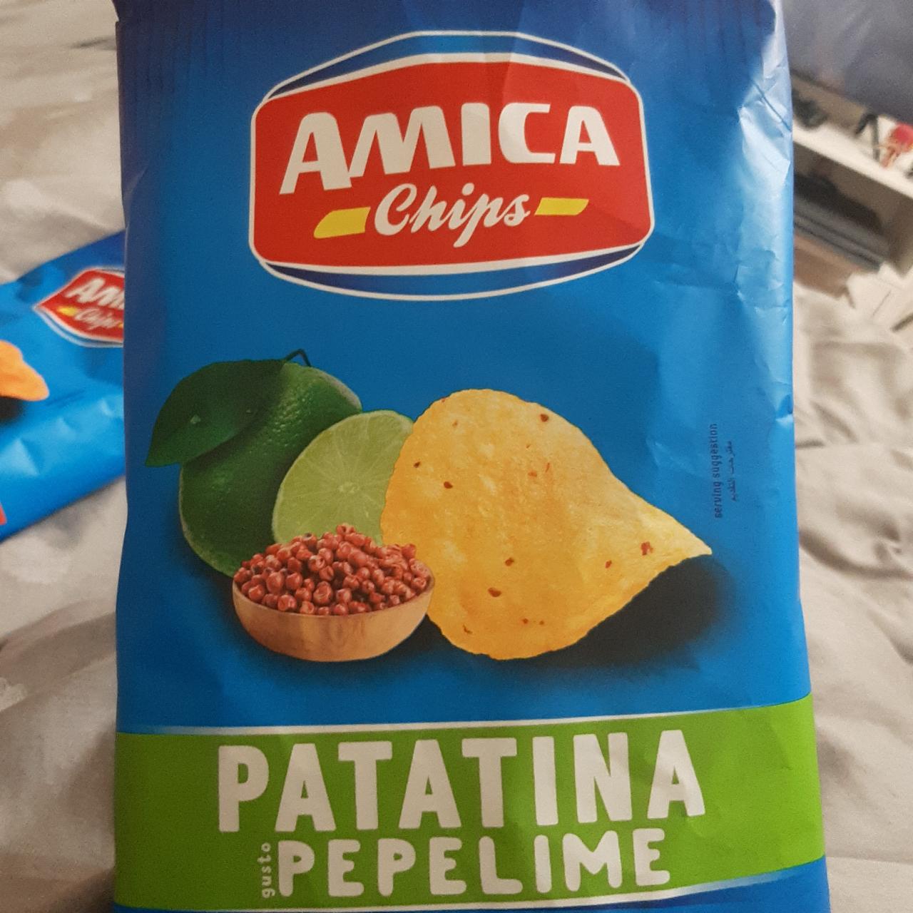 Фото - Chipsy patatina gusto pepelime Amica Chips