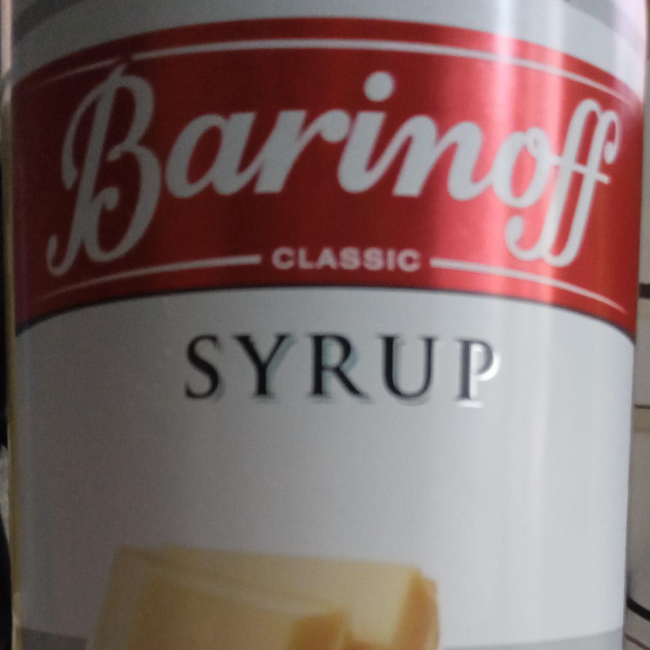 Фото - Сироп со вкусом и ароматом белый шоколад Barinoff