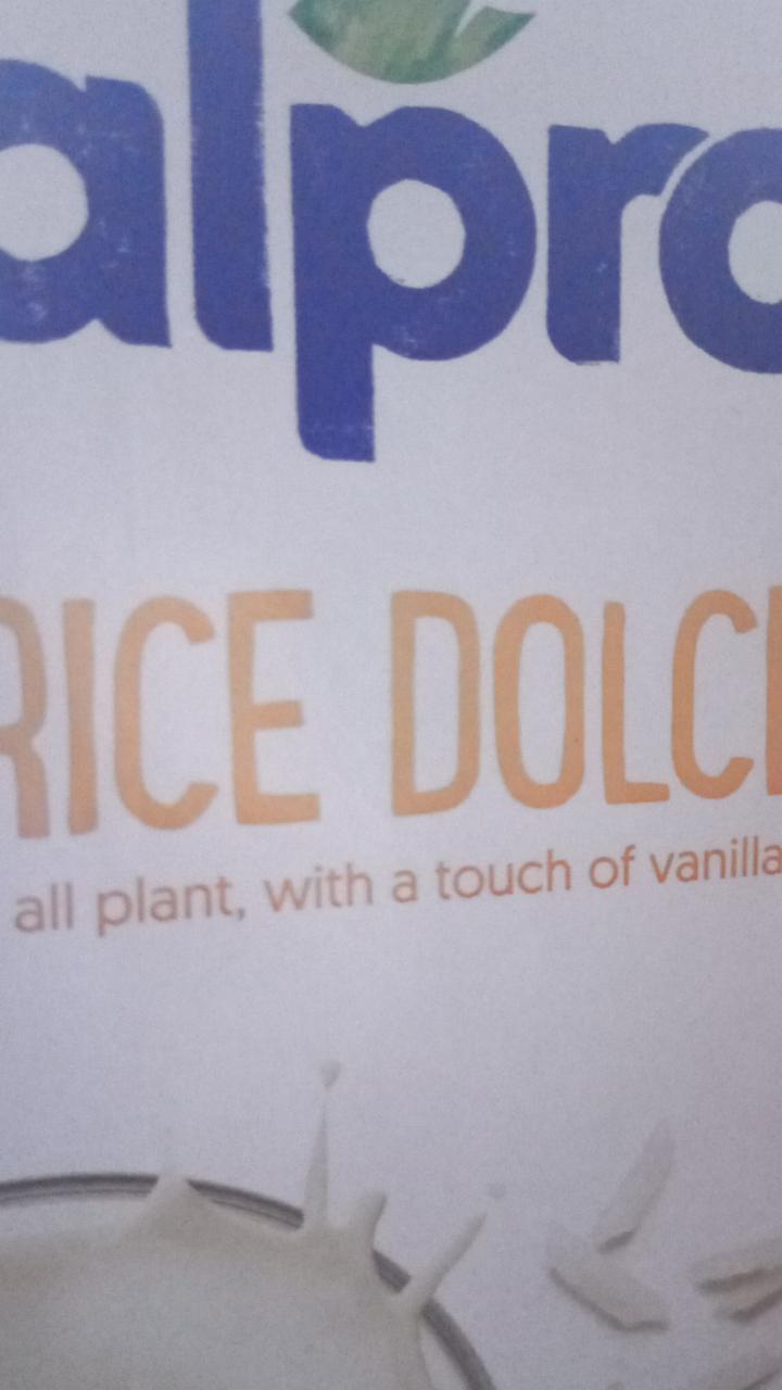 Фото - напиток рисовый со вкусом ванили Rice Dolce Alpro