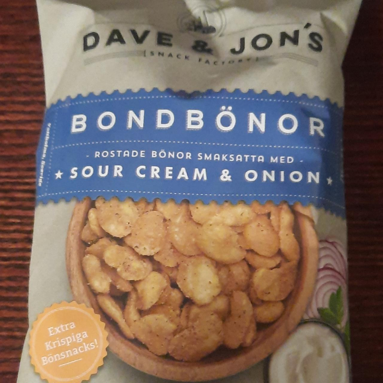 Фото - Bondbonor sour cream&onion Dave&Jon's