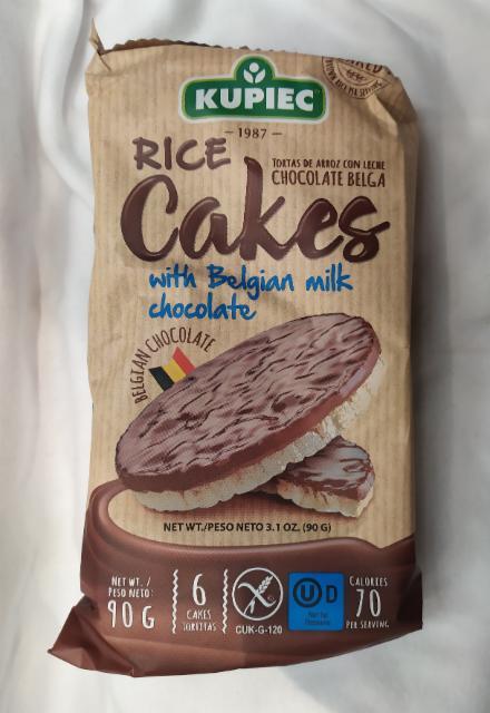 Фото - Kupiec Rice Cakes с молочным шоколадом