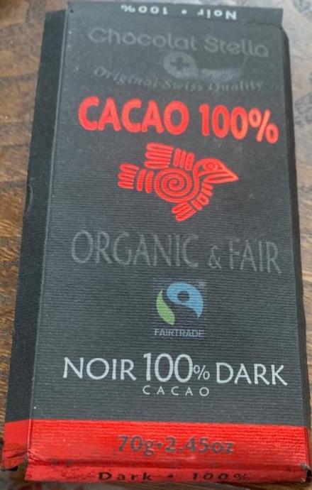 Фото - Чёрный шоколад 100% Chocolat Stella