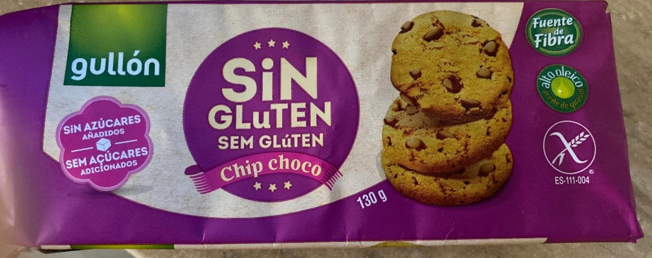Фото - Печенье без глютена с кусочками шоколада Chip choco Gullon