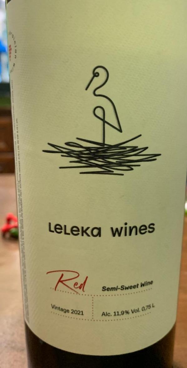 Фото - Вино красное полусладкое Red Leleka Wines
