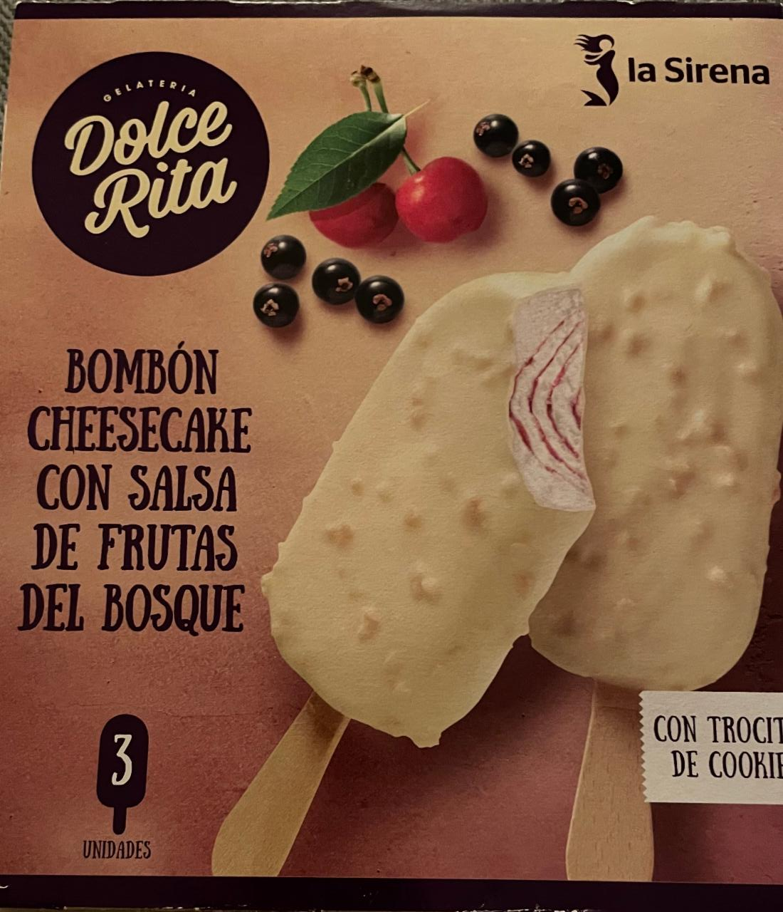 Фото - Мороженое шоколадный чизкейк с джемом из лесных ягод Dolce Rita
