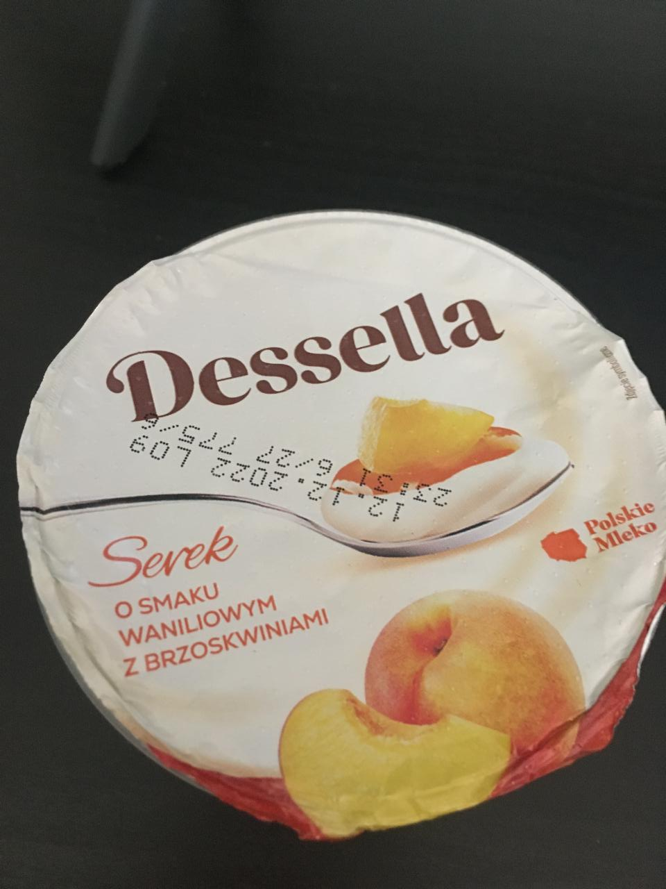 Фото - Сырок ванильный с персиковым джемом Dessella