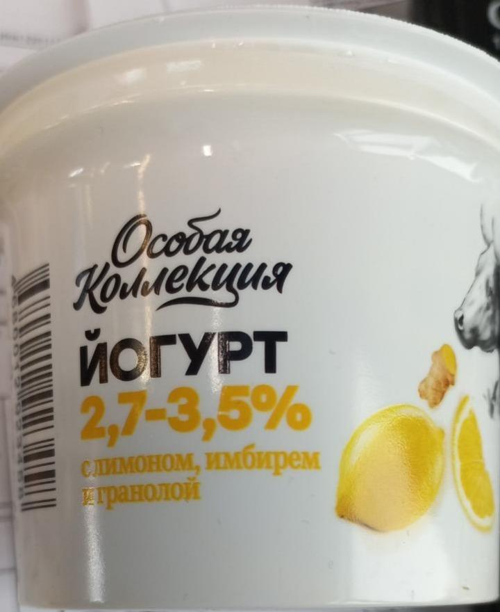 Фото - Йогурт с лимоном имбирём и гранолой Особая коллекция