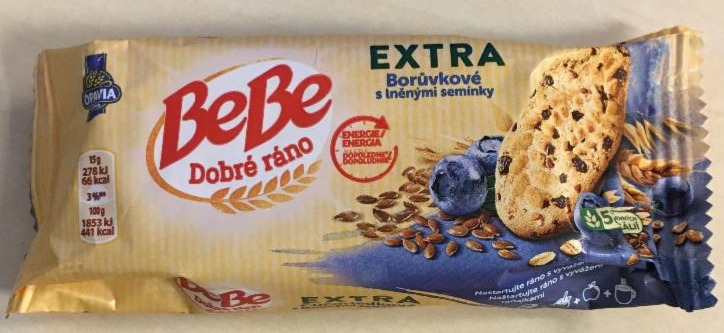 Фото - Extra печенье с черникой и льняными семенами BeBe