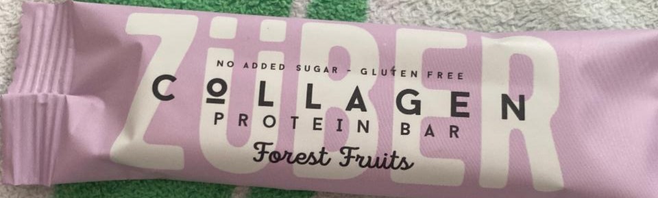Фото - батончик протеиновый Forest Fruit collagen Zuber