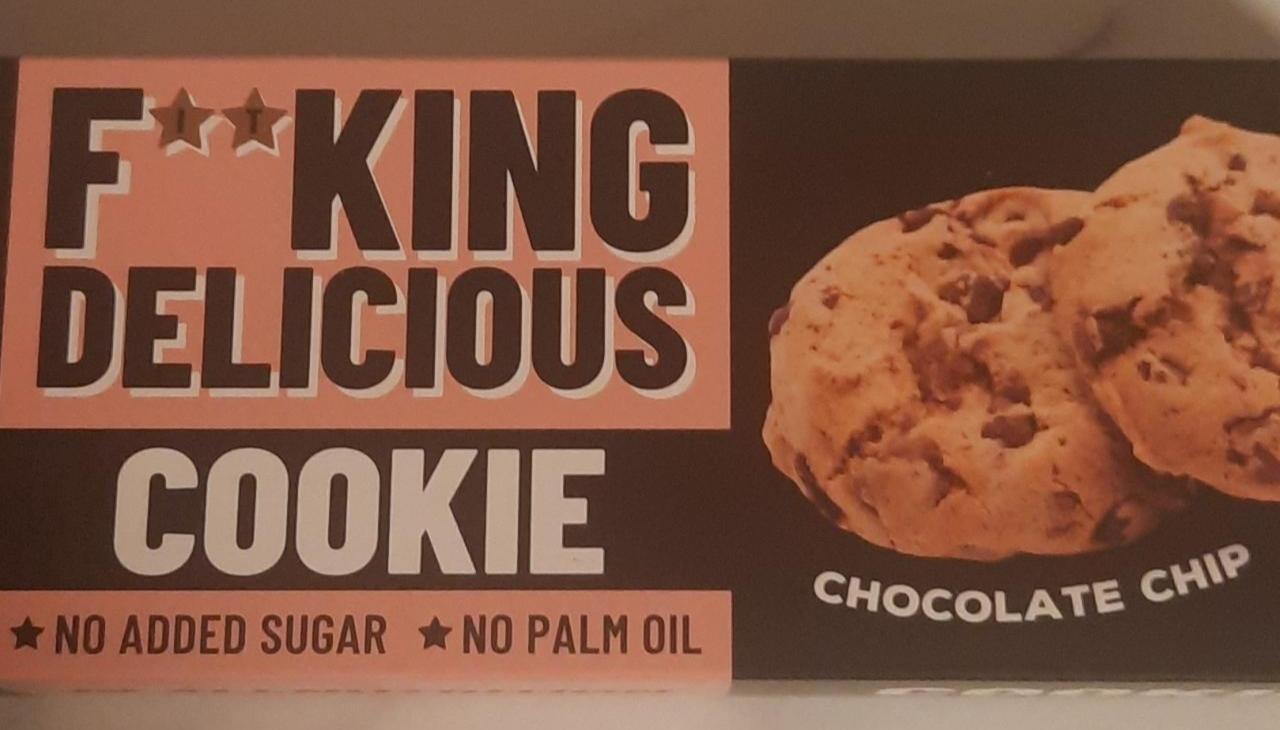 Фото - печенье без сахара и без пальмового масла с шоколадом F''king delicious