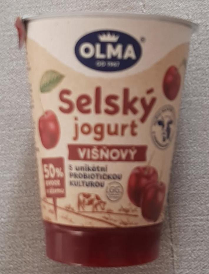 Фото - Йогурт вишневый Selsky Jogurt Visnovy Olma
