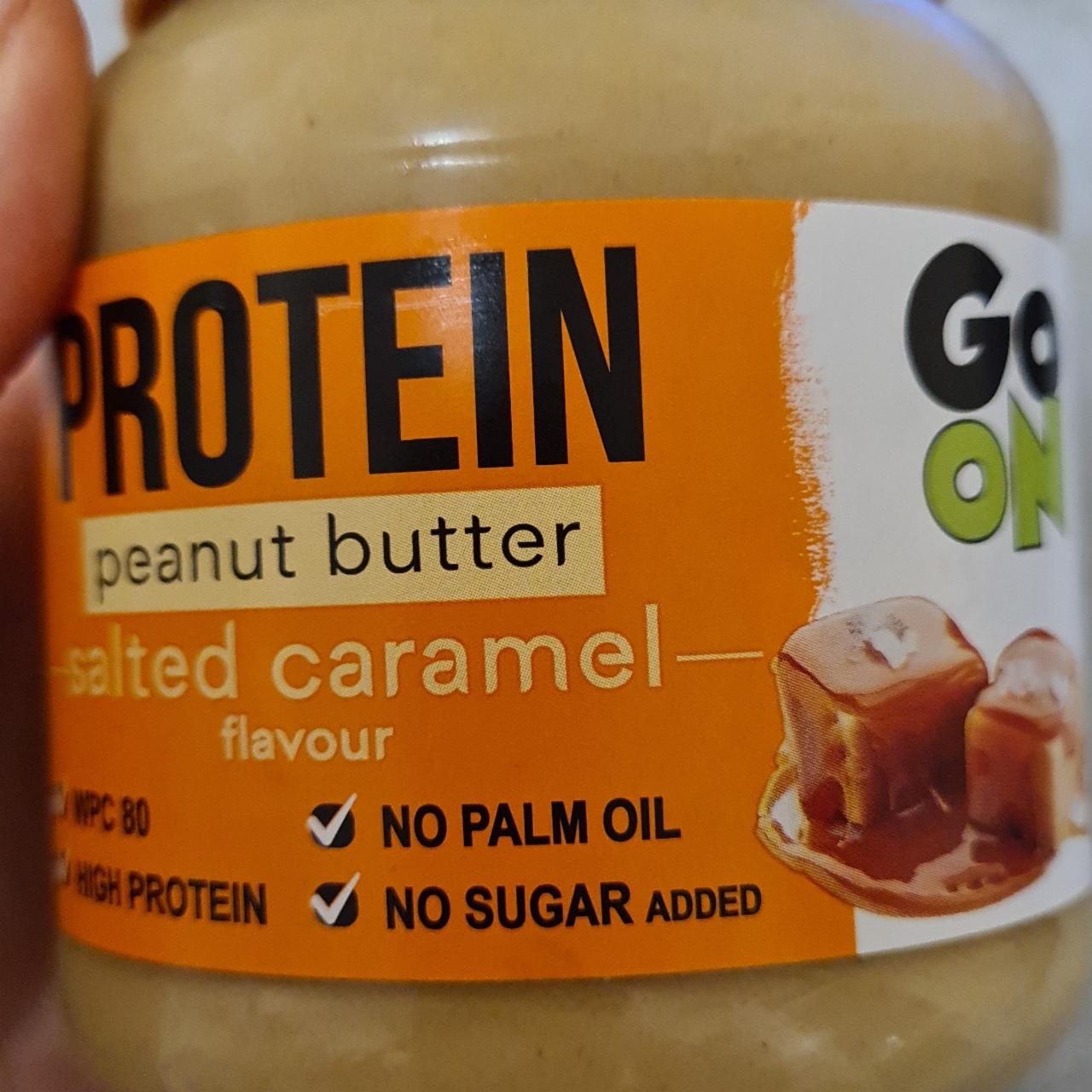 Фото - Арахисовая паста со вкусом соленой карамели Protein Salted Caramel Peanut Butter Go On