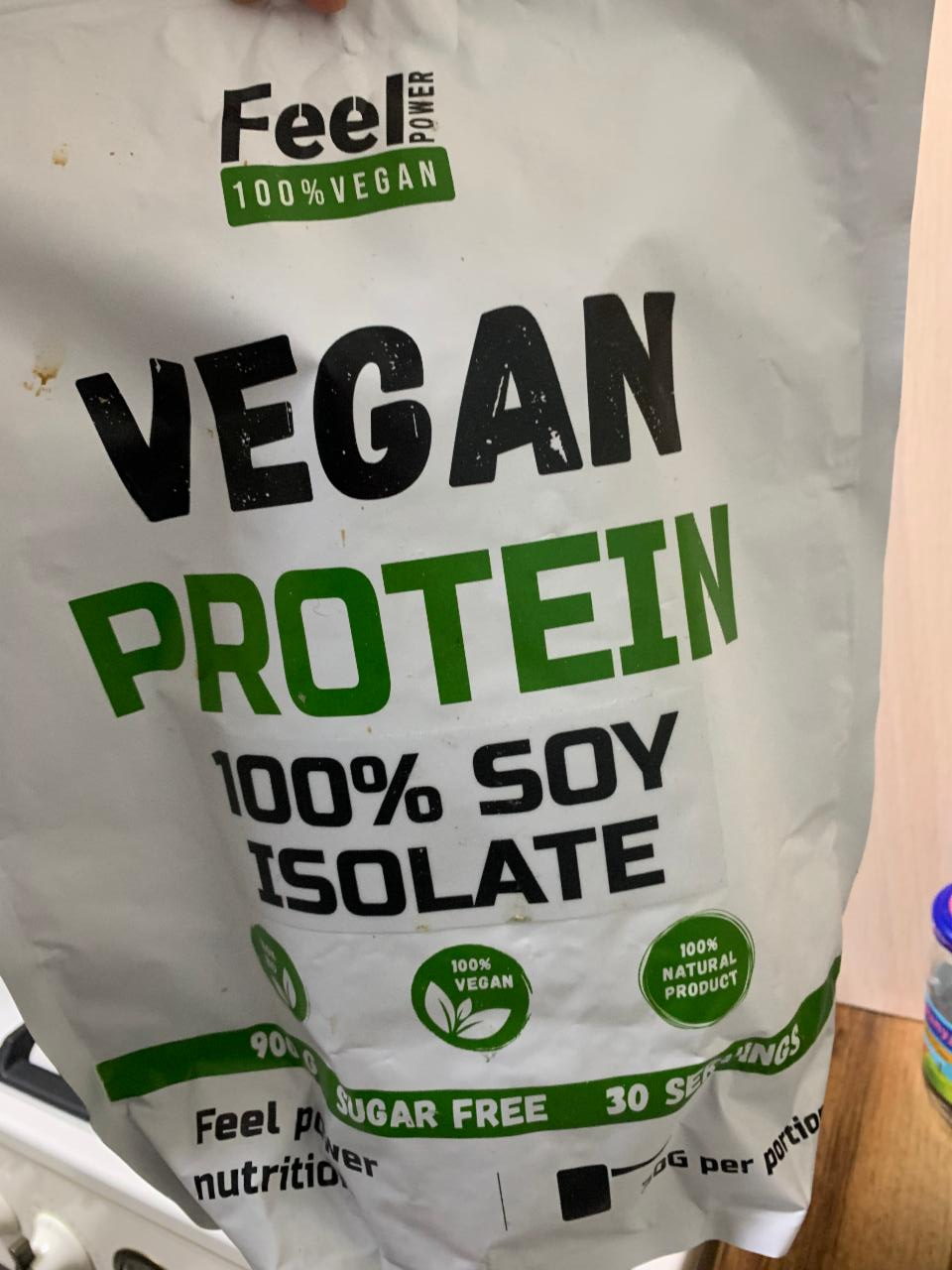 Фото - Протеин веганский Vegan 100% Protein Soy Isolate Feel Power