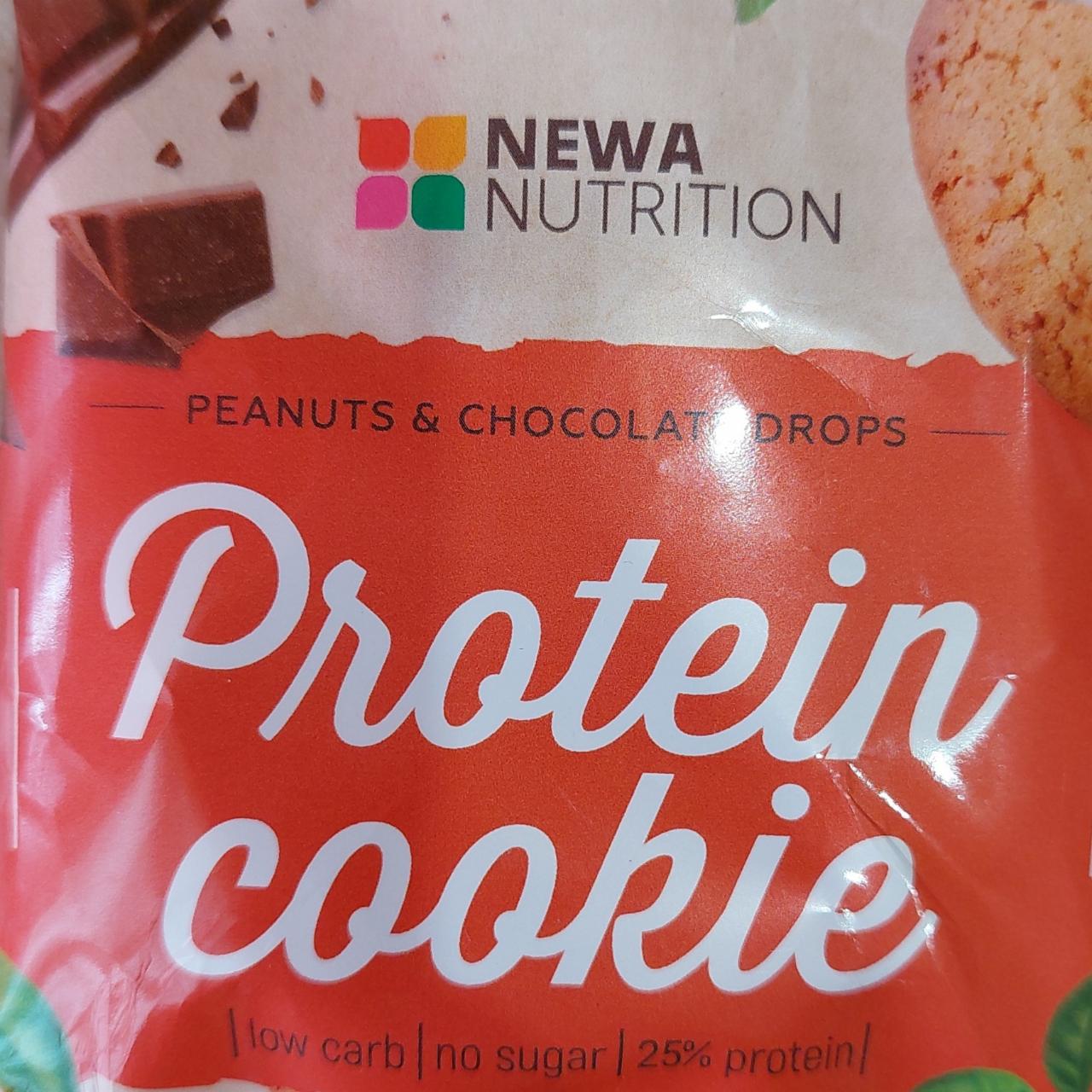 Фото - Печенье без сахара с высоким содержанием белка арахис с шоколадом Newa Nutrition