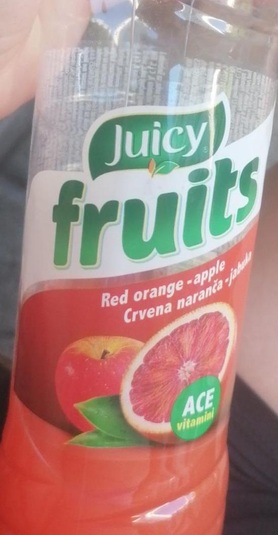 Фото - безалкогольный напиток красный апельсин-яблоко Juicy fruits