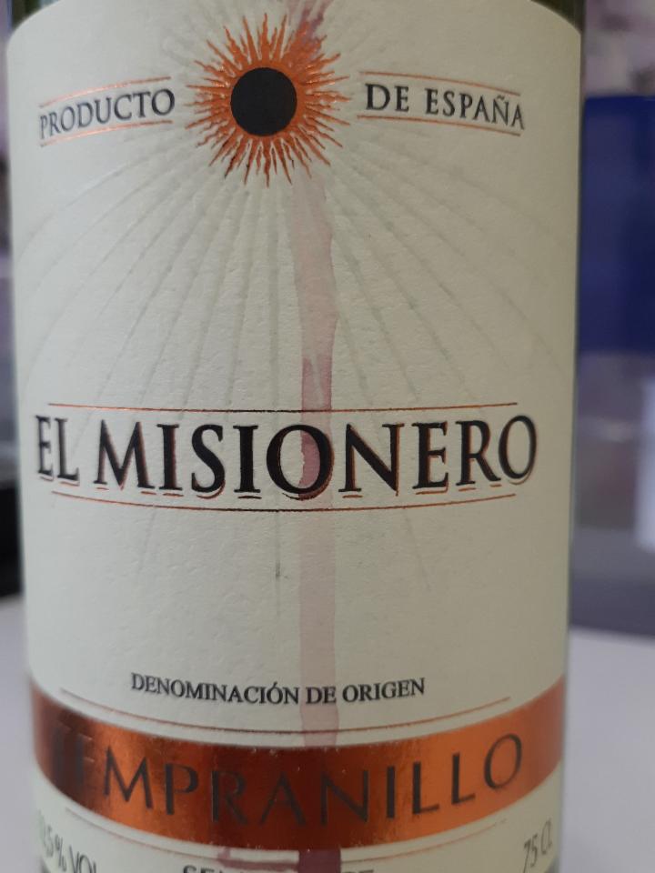 Фото - вино красное полусладкое Эль Мисионеро Темпранильо El Misionero